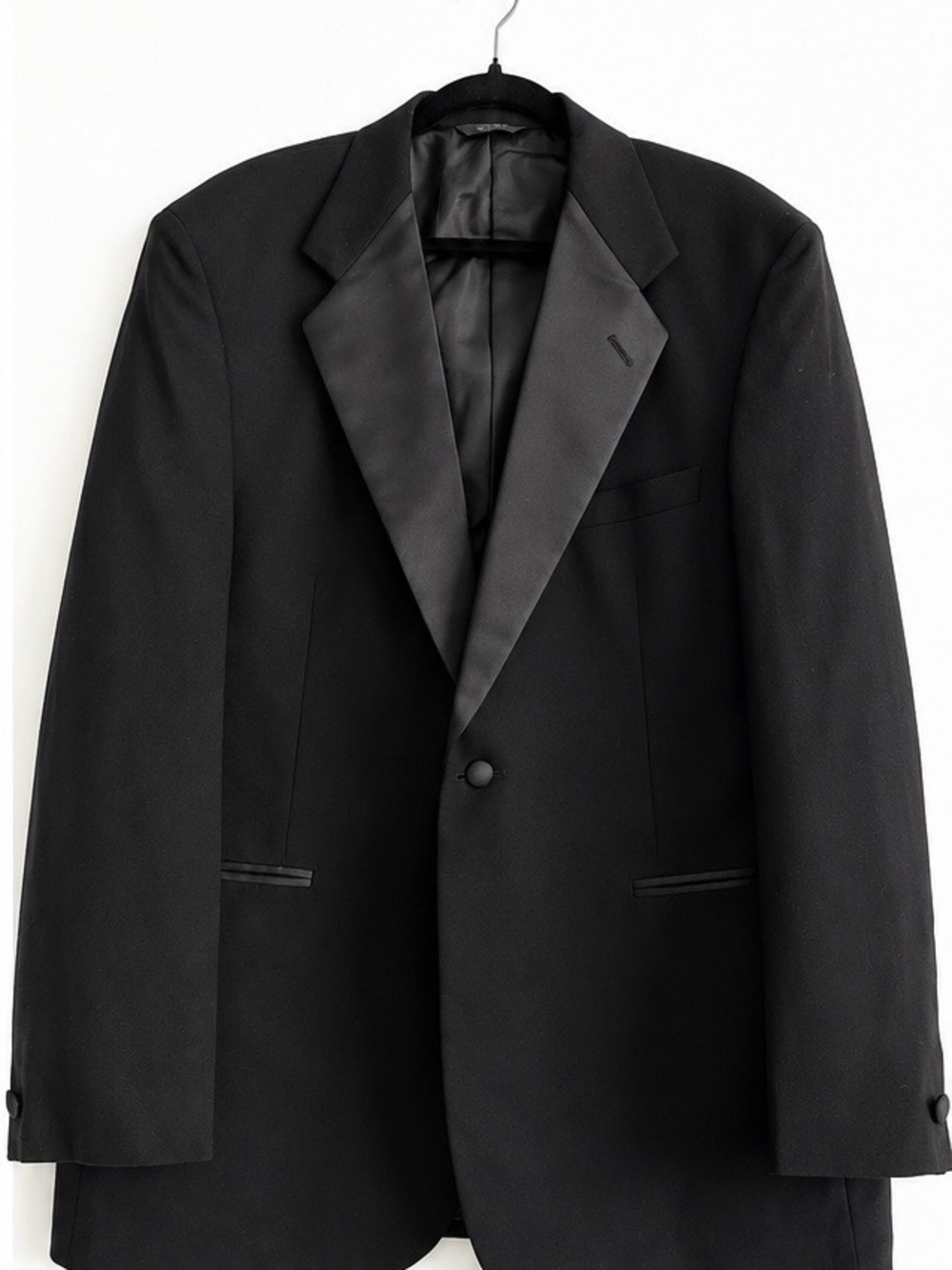 Classic Men's Black Tuxedo Blazer - Single Button
